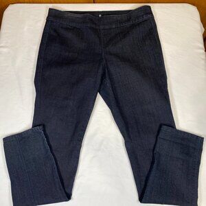 Liz Claiborne Stretch Pull On Pants Women's XL Blue Cotton Blend